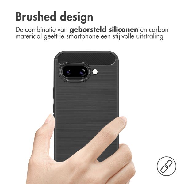 imoshion Brushed Backcover Google Pixel 9A - Zwart