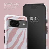 Selencia Vivid Tough Backcover Google Pixel 8 - Colorful Zebra Old Pink