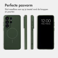 Accezz Grip Backcover met MagSafe Samsung Galaxy S26 Ultra - Donkergroen