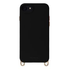 Selencia Rivièra MagSafe Backcover met afneembare haakjes Apple iPhone SE (2022 / 2020) / 8 / 7 / 6(s) - Velvet Black
