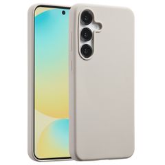 Accezz Liquid Silicone Backcover met MagSafe Samsung Galaxy S25 FE - Stone