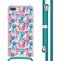 imoshion Design hoesje met koord Apple iPhone 8 Plus / 7 Plus - Jellyfish Watercolor