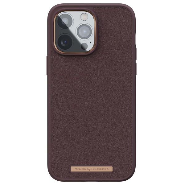 Njorð Collections Genuine Leather Case iPhone 14 Pro Max - Brown