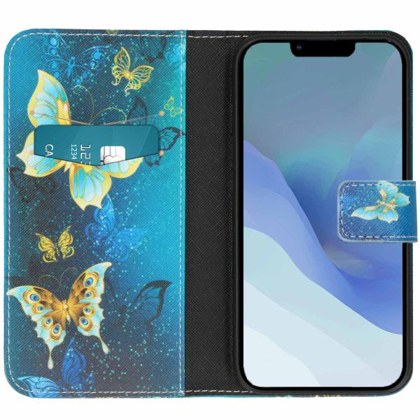 imoshion Design Softcase Bookcase iPhone 14 - Butterfly