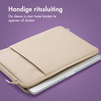 imoshion Laptop hoes 13 inch - Laptopsleeve met vak - Sandstone