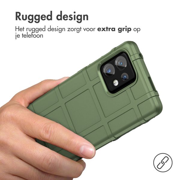 imoshion Rugged Shield Backcover Motorola Edge 40 Pro - Donkergroen