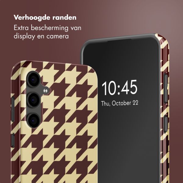 Selencia Vivid Backcover Samsung Galaxy S24 FE - Pied-de-Poule