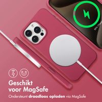 imoshion Color Backcover met afneembaar koord MagSafe Apple iPhone 15 Pro Max - Raspberry