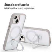Accezz Ring Stand Backcover met MagSafe Apple iPhone 15 - Grijs