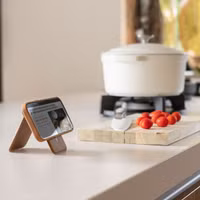 Accezz Vintage Leather MagSafe Kaarthouder met Standaard - Tobacco Cognac