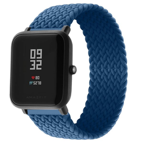 imoshion Gevlochten nylon bandje Amazfit GTS / BIP - Donkerblauw