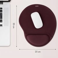 imoshion Ergonomische muismat - Muismat met polssteun - 30 x 25 cm - Bordeaux
