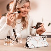 imoshion Design Softcase Bookcase Samsung Galaxy S21 FE - White Graphic