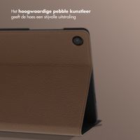 Selencia Riva Bookcase Samsung Galaxy Tab A11 Plus - Mocha Brown