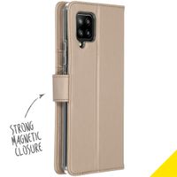 Accezz Wallet Softcase Bookcase Samsung Galaxy A42 - Goud