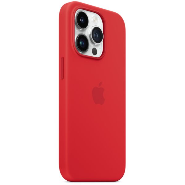 Apple Silicone Backcover MagSafe iPhone 14 Pro - Rood