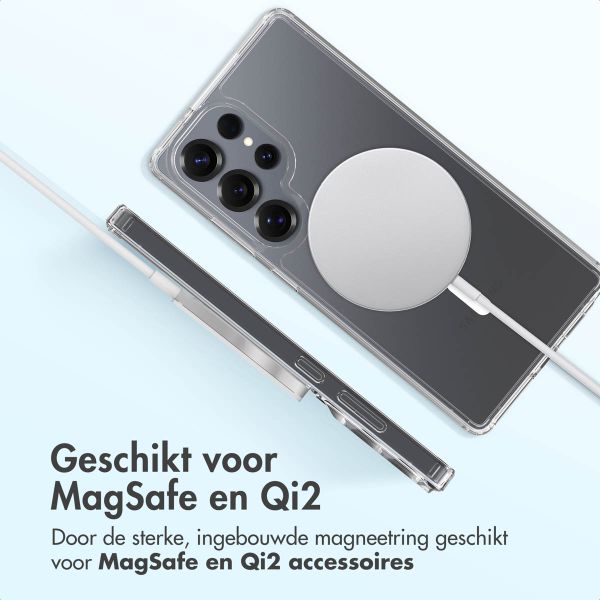 Accezz Xtreme Impact Backcover met MagSafe Samsung Galaxy S25 Ultra - Transparant