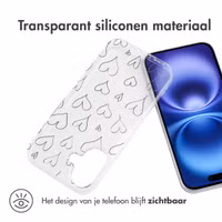 imoshion Design hoesje Apple iPhone 16 - Hearts