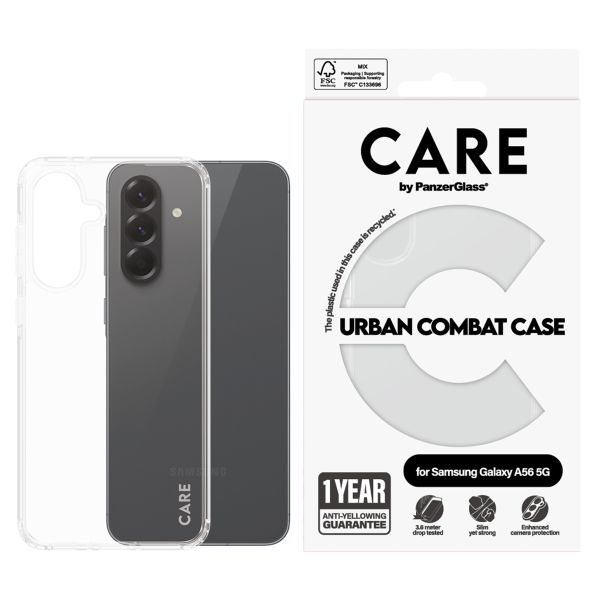 CARE by PanzerGlass Urban Combat Case Samsung Galaxy A56 - Transparant