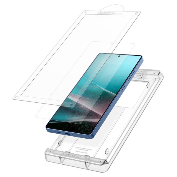Spigen EliteShield EZ Fit met installatietray - 1 pack Samsung Galaxy S25 Ultra