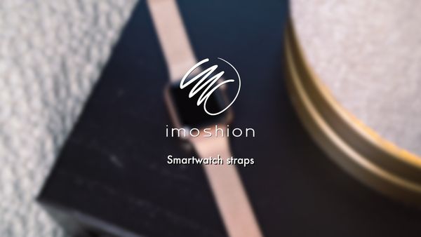 imoshion Milanees magnetisch bandje Apple Watch Series 1 t/m 9 / SE (38/40/41 mm) | Series 10 (42 mm) - Maat M - Goud