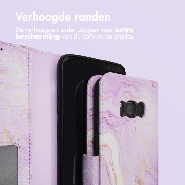 imoshion Design Bookcase Samsung Galaxy S8 - Purple Marble