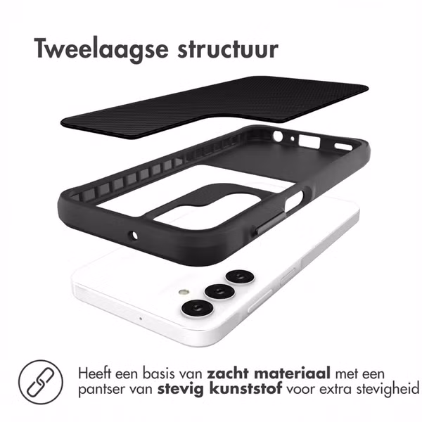 imoshion Rugged Hybrid Case Samsung Galaxy A25 (5G) - Zwart
