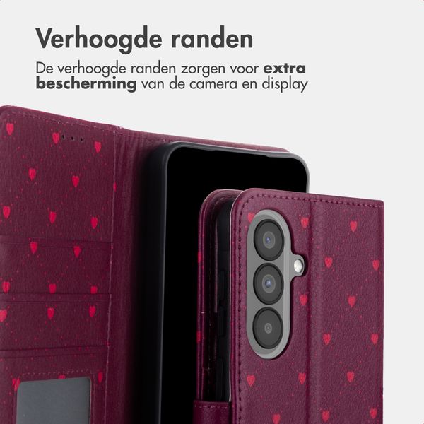 imoshion Design Bookcase Samsung Galaxy A57 (5G) - Crush Check Coral Dust