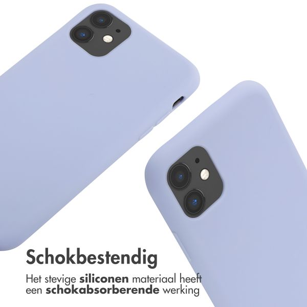 imoshion Siliconen hoesje met koord Apple iPhone 11 - Paars