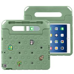 imoshion Kidsproof tablethoes met afneembare dolls Apple iPad 9 (2021) 10.2 inch / iPad 8 (2020) 10.2 inch / iPad 7 (2019) 10.2 inch - Olive Green
