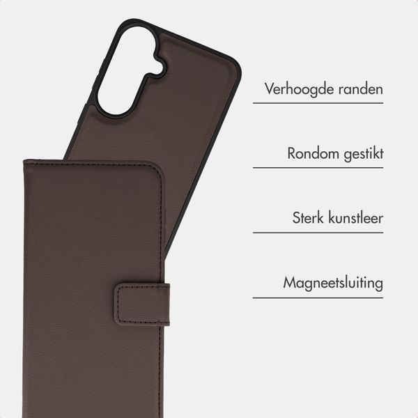 imoshion Uitneembare 2-in-1 Luxe Bookcase Samsung Galaxy S26 FE - Bruin