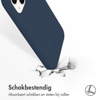 Accezz Liquid Silicone Backcover Apple iPhone 14 / 13 - Donkerblauw