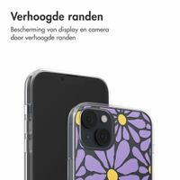 imoshion  Design hoesje iPhone 14 - Tropical Violet Flowers Connect