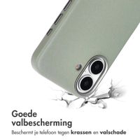 Accezz MagSafe Leather Backcover Apple iPhone 16 - Light Grey