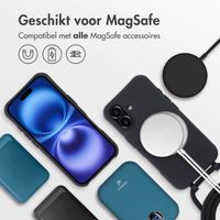 imoshion Color Backcover met afneembaar koord MagSafe iPhone 16 - Black