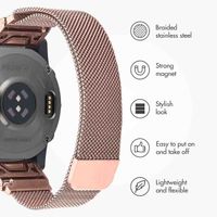 imoshion QuickFit® Milanese Band - Garmin 20 mm Connector - Size L/XL - Rose Gold