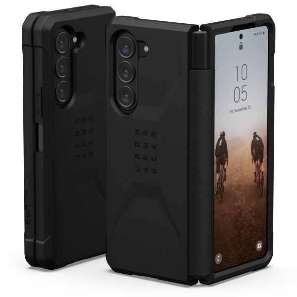 UAG Civilian Backcover Samsung Galaxy Z Fold 5 - Zwart