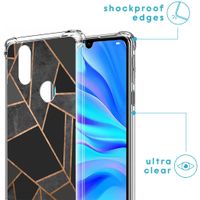 imoshion Design hoesje met koord Huawei P30 Lite - Grafisch Koper - Zwart / Goud