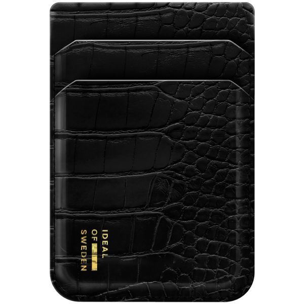 iDeal of Sweden MagSafe / Magnetic Card Holder - Black Croco