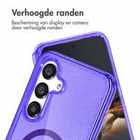 imoshion Sparkle Backcover met MagSafe Samsung Galaxy S25 - Glitter Paars