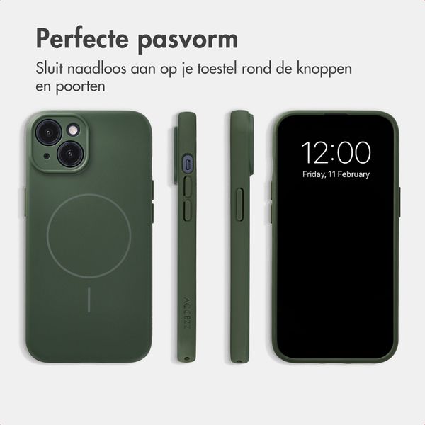 Accezz Grip Backcover met MagSafe Apple iPhone 14 - Donkergroen