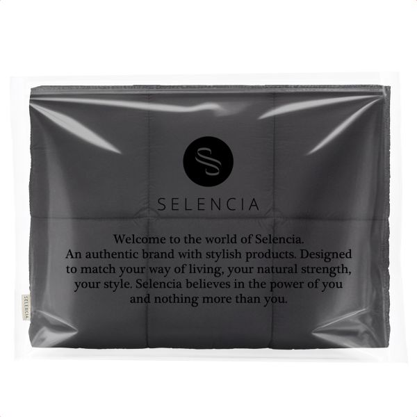 Selencia Vaya Puffy Laptoptas 16 inch - Midnight Black