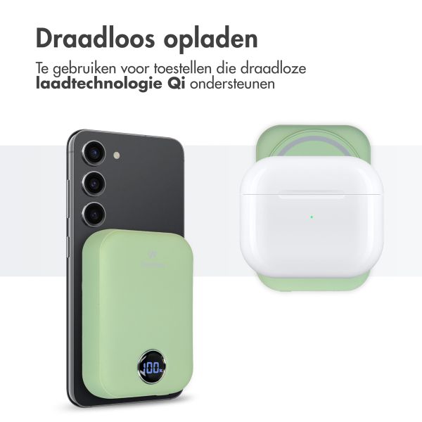 imoshion MagSafe Powerbank - 10.000 mAh - Draadloze powerbank - Mintgroen