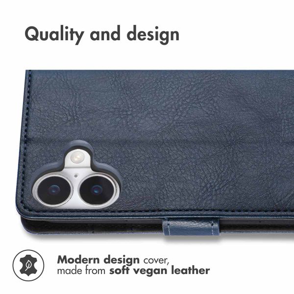 imoshion Luxury Bookcase Apple iPhone 17 - Dark blue