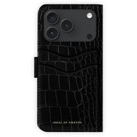 iDeal of Sweden Magnet Wallet+ Bookcase Apple iPhone 18 Pro Max / 17 Pro Max - Black Croco
