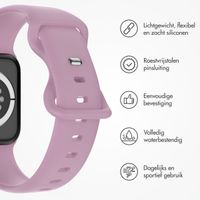 imoshion Siliconen⁺ bandje Apple Watch Series 1 t/m 10 / SE / Ultra (2) (44/45/46/49 mm) - Mauve  - Maat M/L