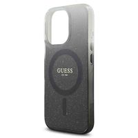 Guess MagSafe IML Glitter Gradient Case Apple iPhone 16 Pro Max - Zwart