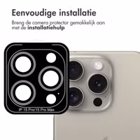 imoshion 2 Pack Camera lens protector Apple iPhone 15 Pro / 15 Pro Max - Natural Titanium