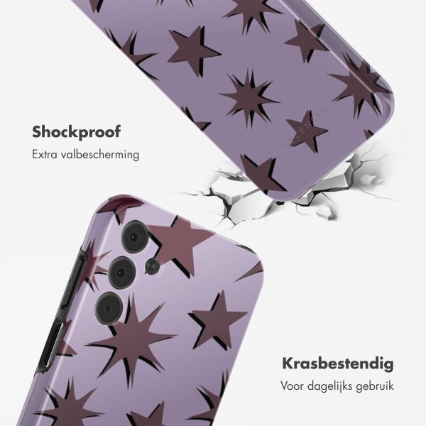 Selencia Vivid Tough Backcover Samsung Galaxy A15 (5G/4G) - Stars Plum Lilac