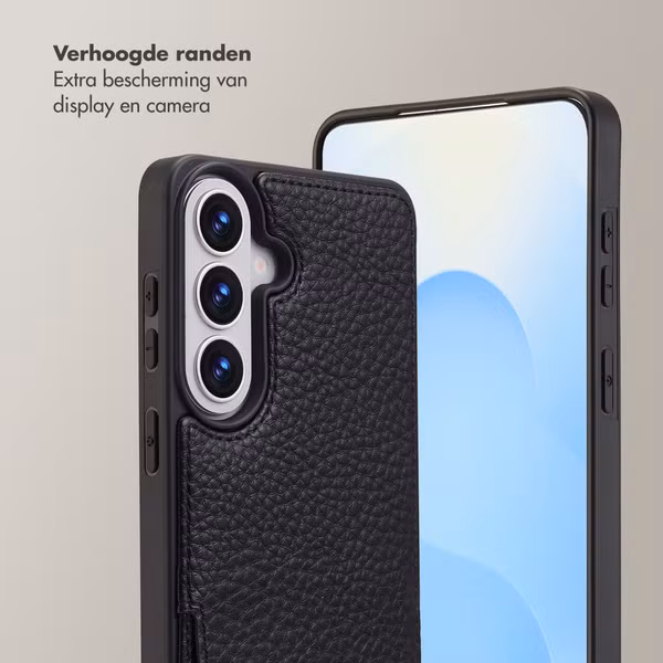 Selencia Nova Telefoonhoes met Koord en Pashouder Samsung Galaxy S26 Plus - Zwart